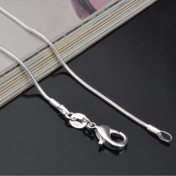 1.1mm Sterling Silver Snake Chain - Picture 4 of 9